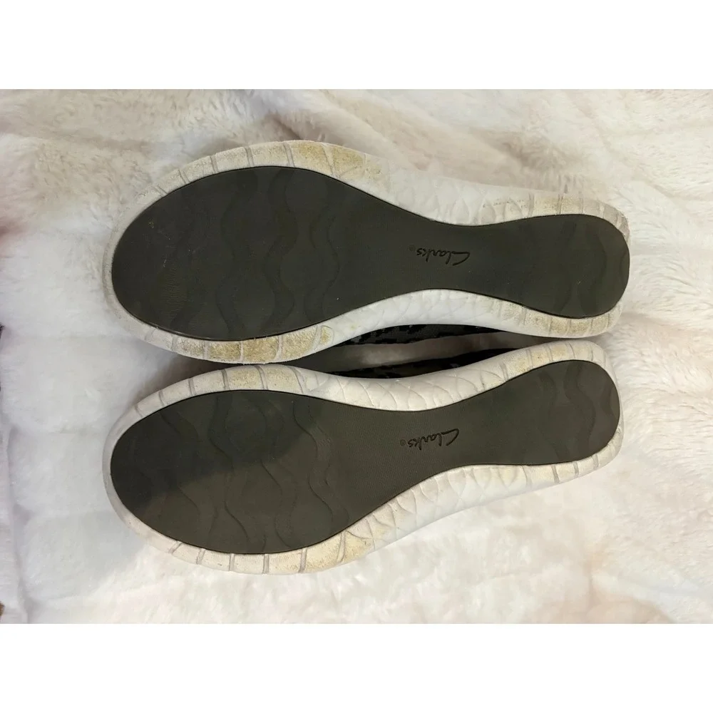 Clarks Cloudsteppers Sillian 2.0 Pace Leopard Print Slip On Sneakers Womens 8